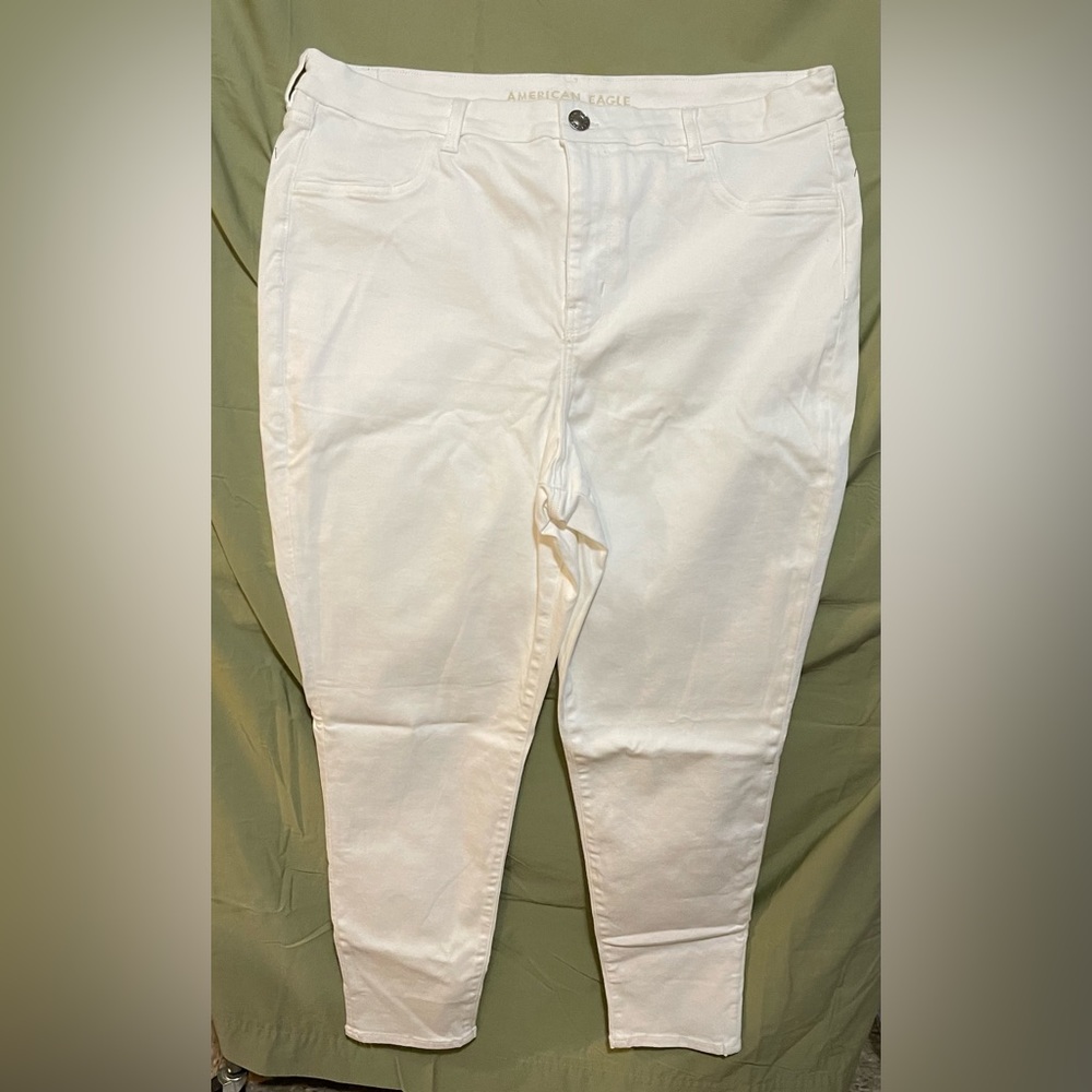 American Eagle Curvy High Rise Jegging-white